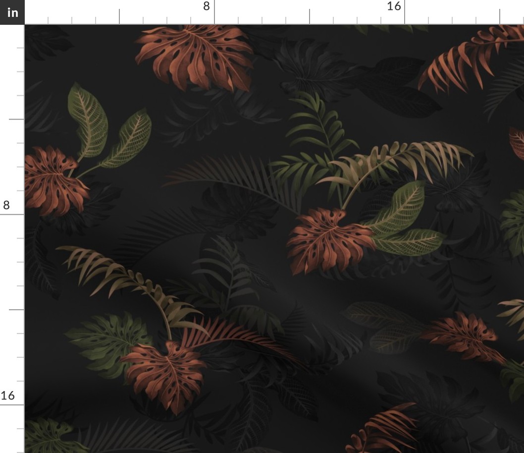 Ferny Floral - Black