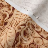 leather carved pattern small