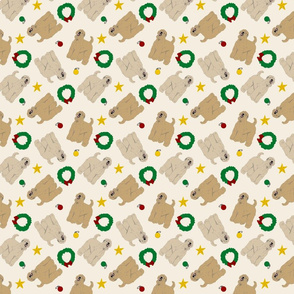 Tiny Wheaten Terrier - Christmas