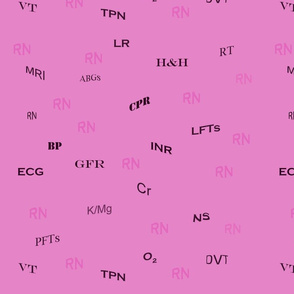 Pink Nurse Abbreviations