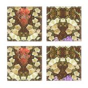 Morning Glory, Butterflies & Wildflowers, Art Nouveau Pattern