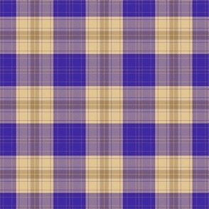 Gold and Purple Chunky Plaid