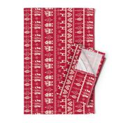 vintage nordic christmas red rotated