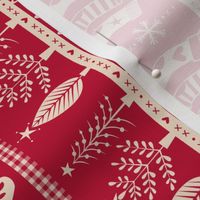 vintage nordic christmas red rotated