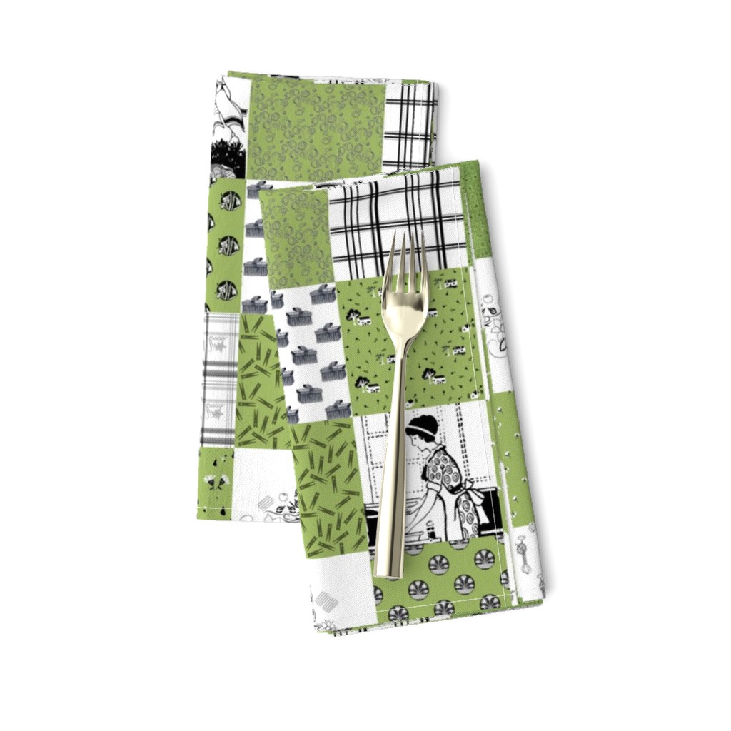 Spring Cleaning Cheater Cloth | 3" Wholecloth Patchwork