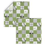 Spring Cleaning Cheater Cloth | 3" Wholecloth Patchwork