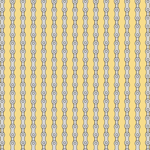 bicycle chain repeat 2 verticle pear yellow
