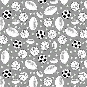 mixed sports grayscale