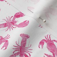 lobsters and crabs (pink)