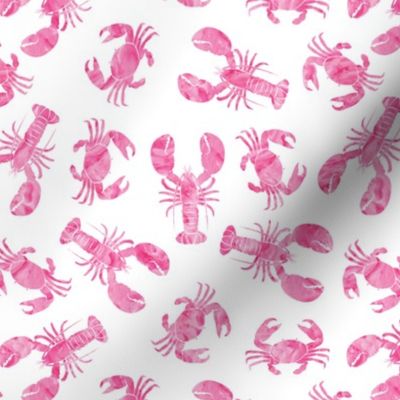 lobsters and crabs (pink)