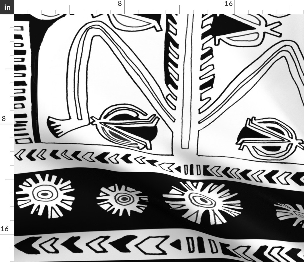 Batik - South Pacific Samoa Man 24"x40"