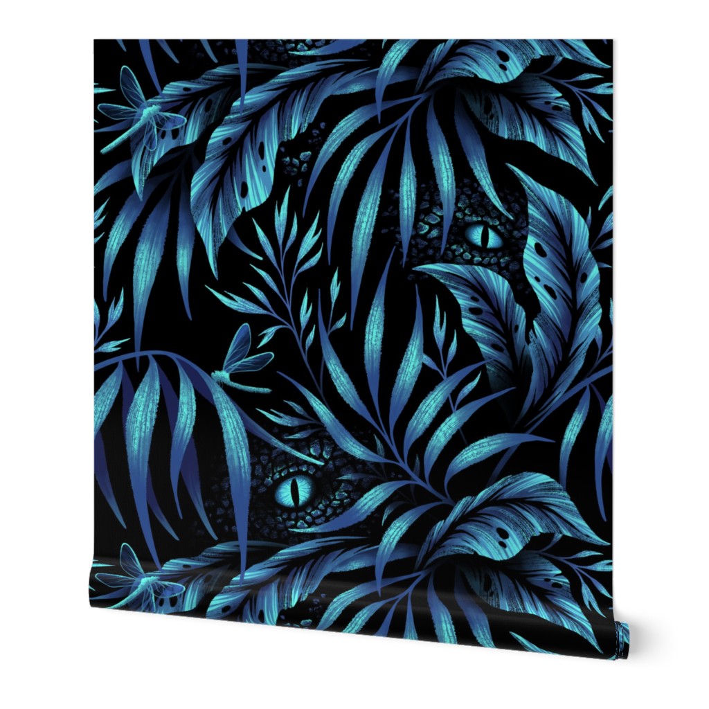 Jurassic Jungle - Petrol Blue - LARGE