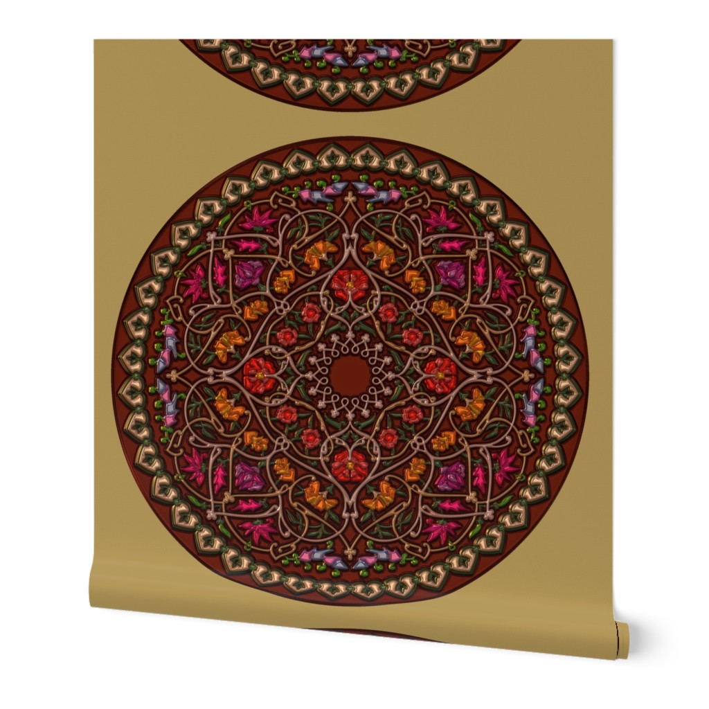 Mandala Fuchsia Gold