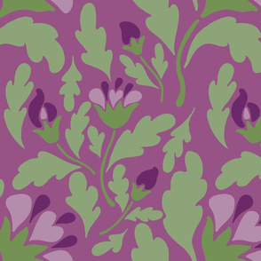 violet floral deep