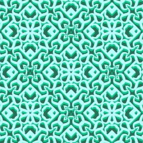 Irregular Symmetry, 3D, Green