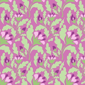 violet floral pale