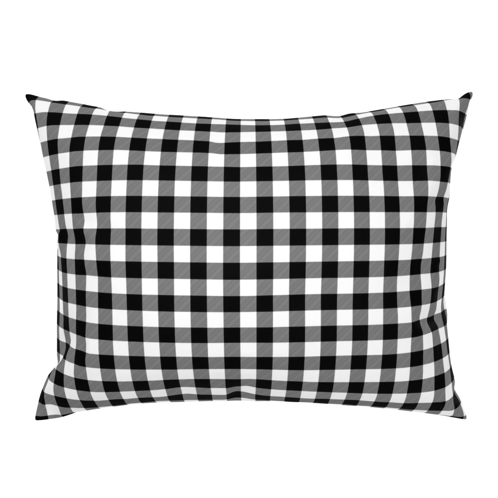 Mini Milkweed White and Black Rustic Cowboy Cabin Buffalo Check