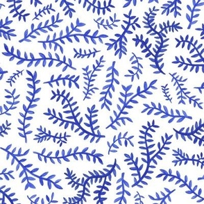 Chinoiserie Leaf in Blue