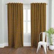 Mini Goldenrod Yellow and Black Rustic Cowboy Cabin Buffalo Check