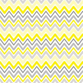 Soft Chevron Waves Yellow Small Scale