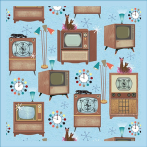 18 inch Vintage TV Napkins