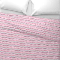 Soft Chevron Waves Pink Small Scale