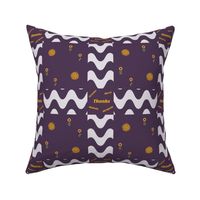 Quilt Blocks Deep Purple