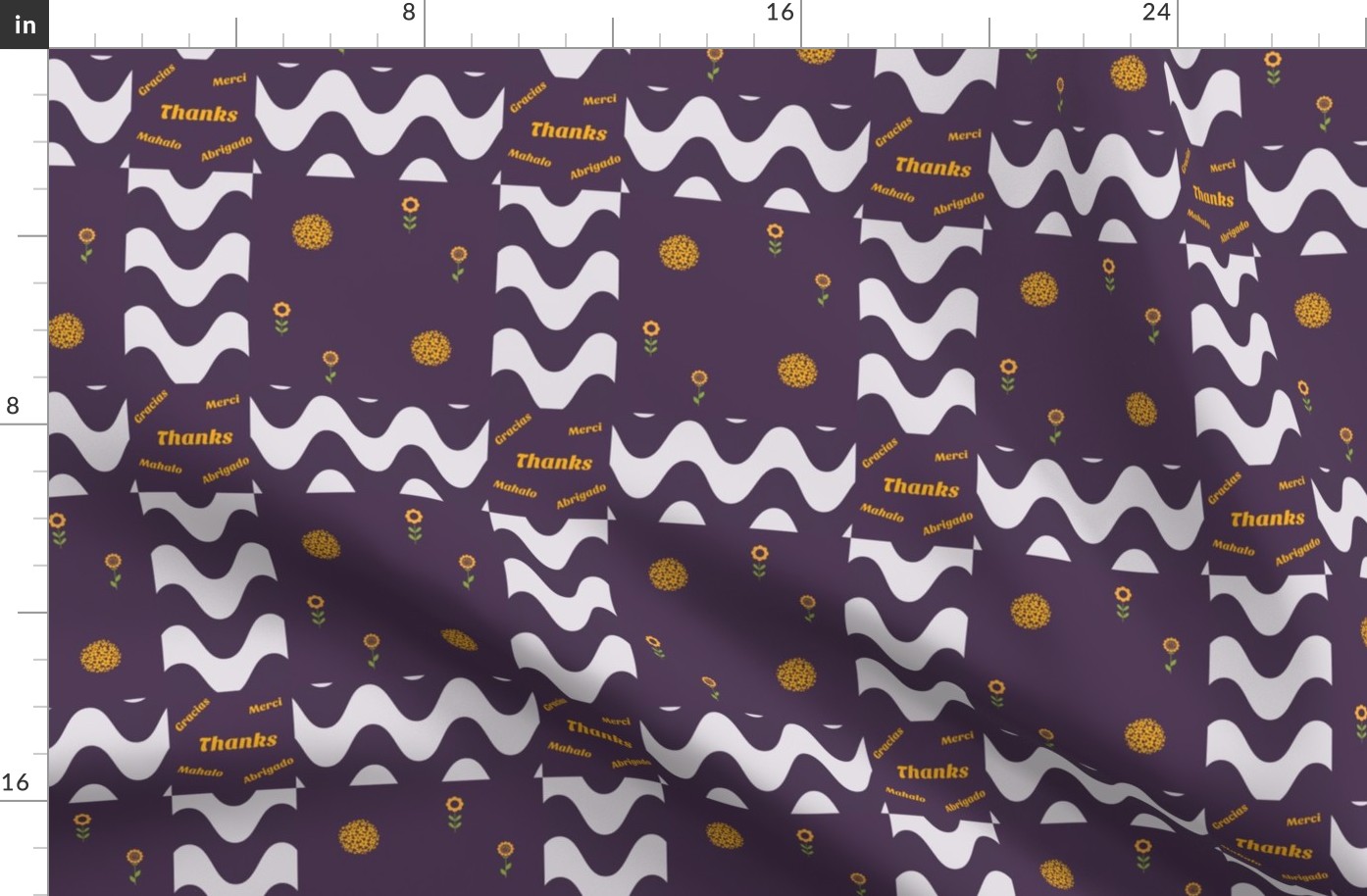 Quilt Blocks Deep Purple