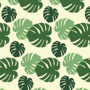 philodendron split leaf Spoonflower 4