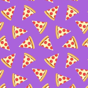 (1.5" scale) pizza slice (purple) food fabric C18BS