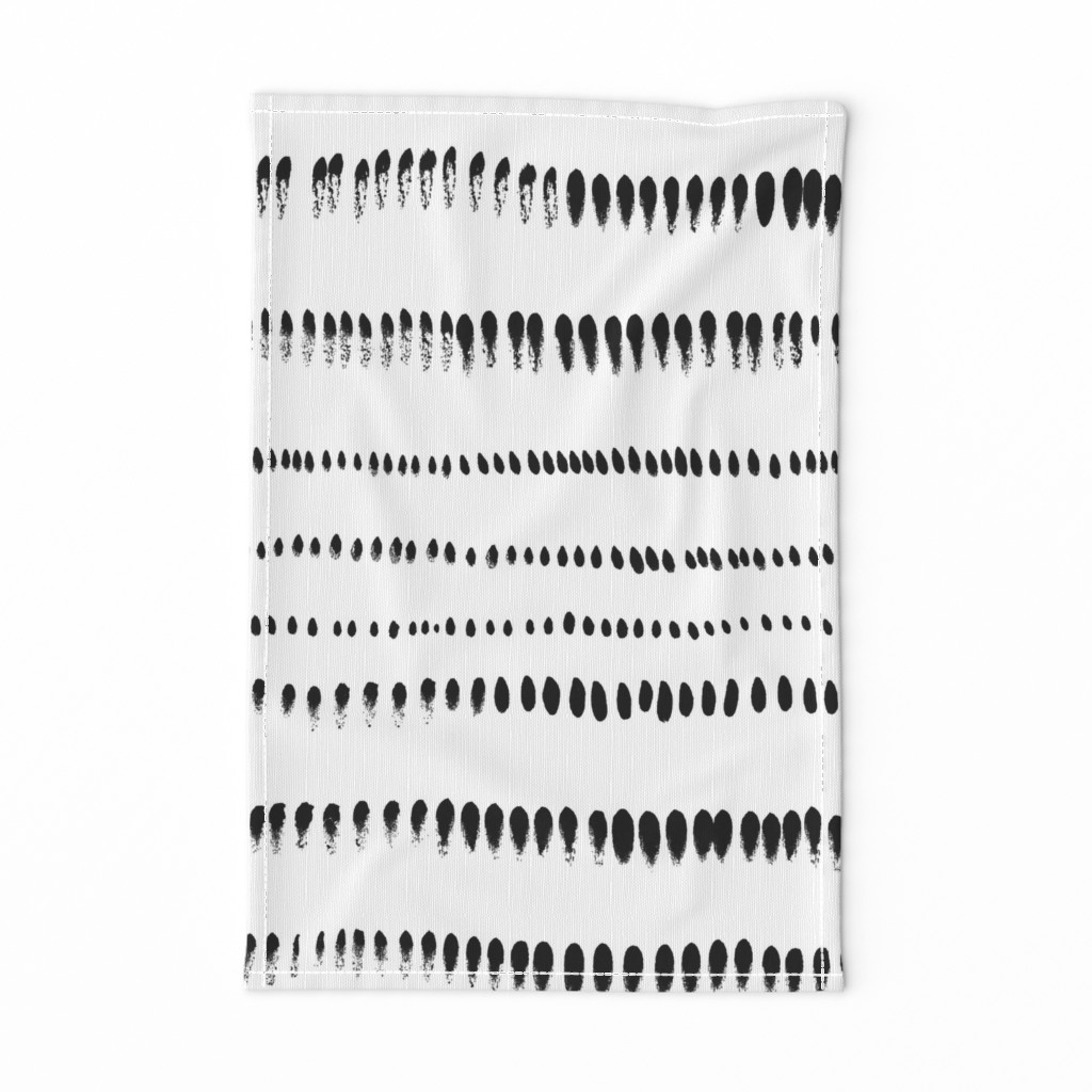 jumbo scale brushstrokes black on white