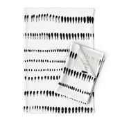 jumbo scale brushstrokes black on white