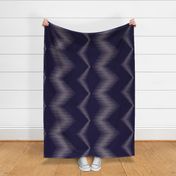 jumbo scale graphic zig zag on aubergine