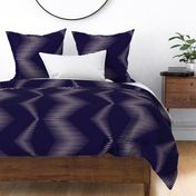 jumbo scale graphic zig zag on aubergine