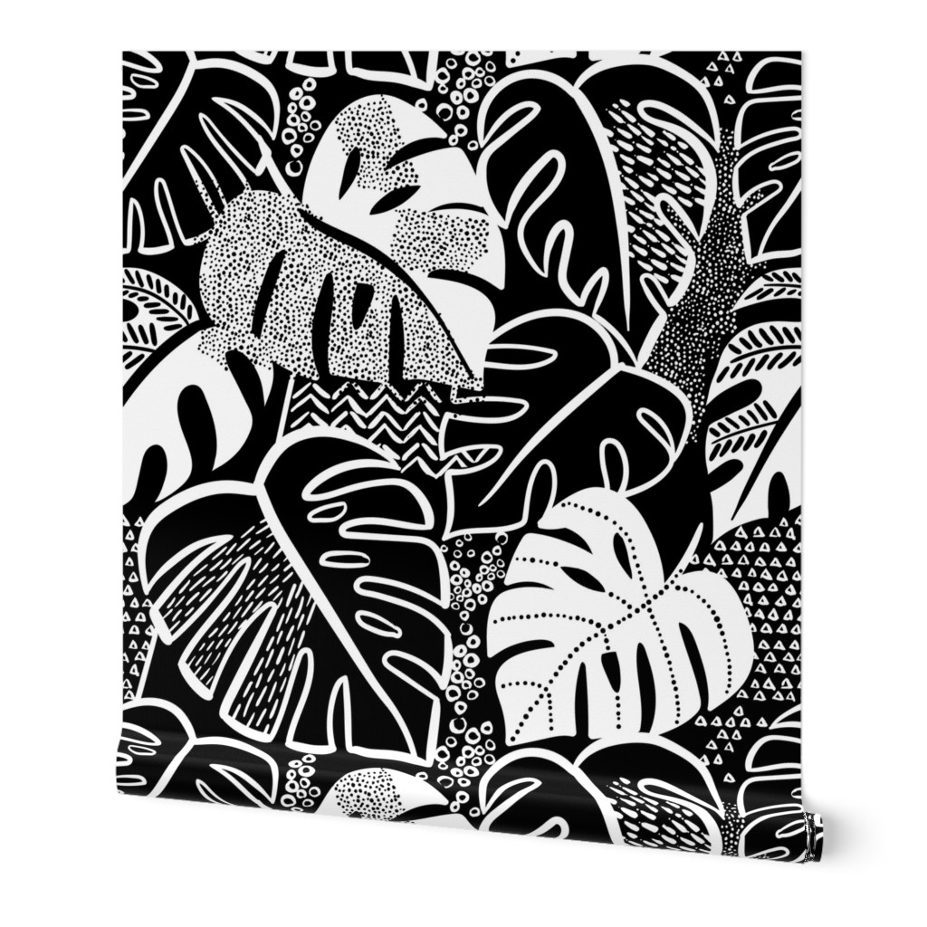 patterned monstera