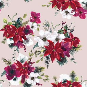 8" Christmas Dream Florals // Wafer