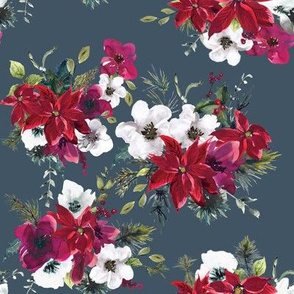 8" Christmas Dream Florals // Fiord
