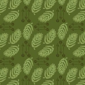 Leaves and Arrows - Green