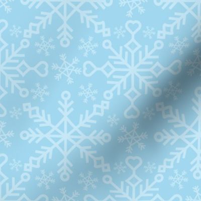 Snowflakes - Blue