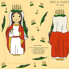 Sew-a-Saint: Saint Lucy / Saint Lucia