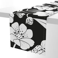 B/W Floral 