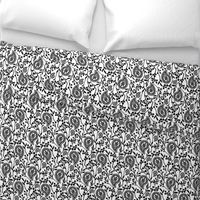 Black and White Paisley