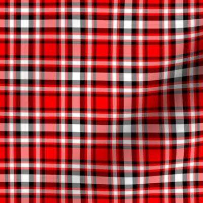 Red White and Black Plaid  