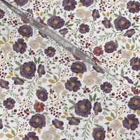 Small - Medium Scale: Saturated Autumn Meadow Floral