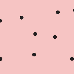 Simple Dot - pink and black