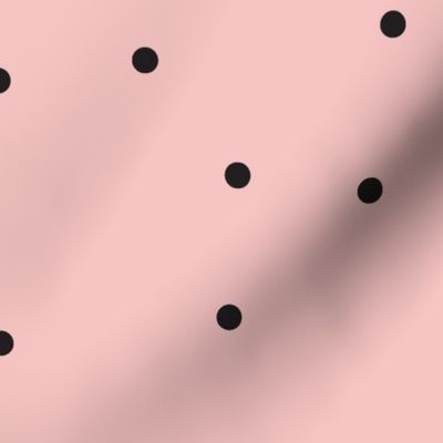Simple Dot - pink black mini