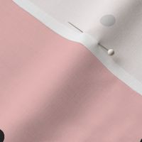 Simple Dot - pink black mini