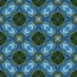 Angular Blue&Green Surface Pattern