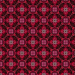 Bright Red Multilayered Surface Pattern