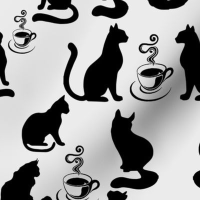 Cats love coffe